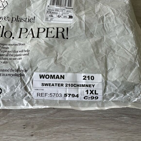 Mango High collar sweater Black 1XL NWT IN PACKAGE - Picture 10 of 11